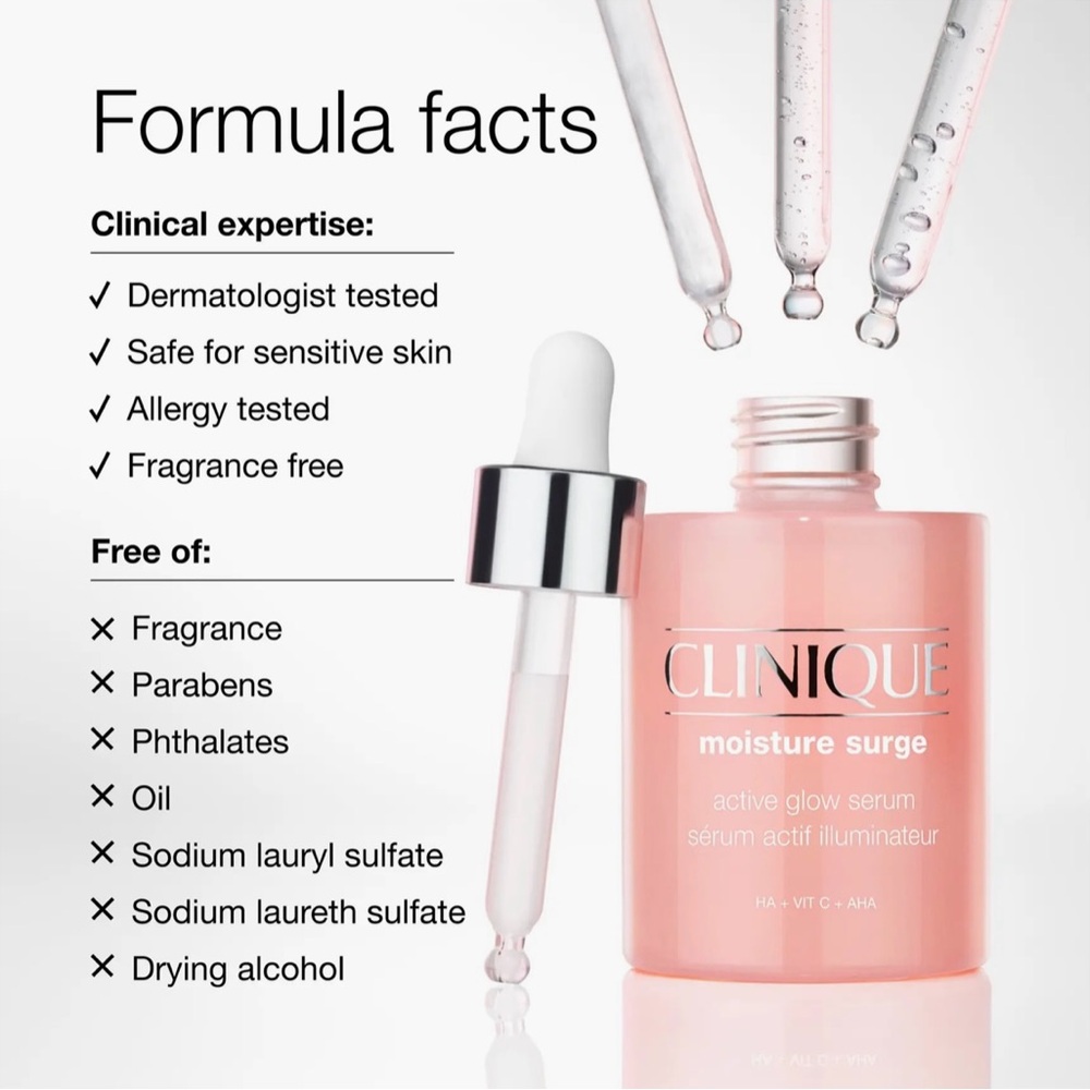 Clinique Moisture Surge Active Glow Serum with Hyaluronic Acid - Picture 5 of 5
